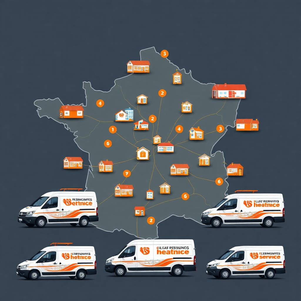 Réseau national Axenergie de 140 agences en France