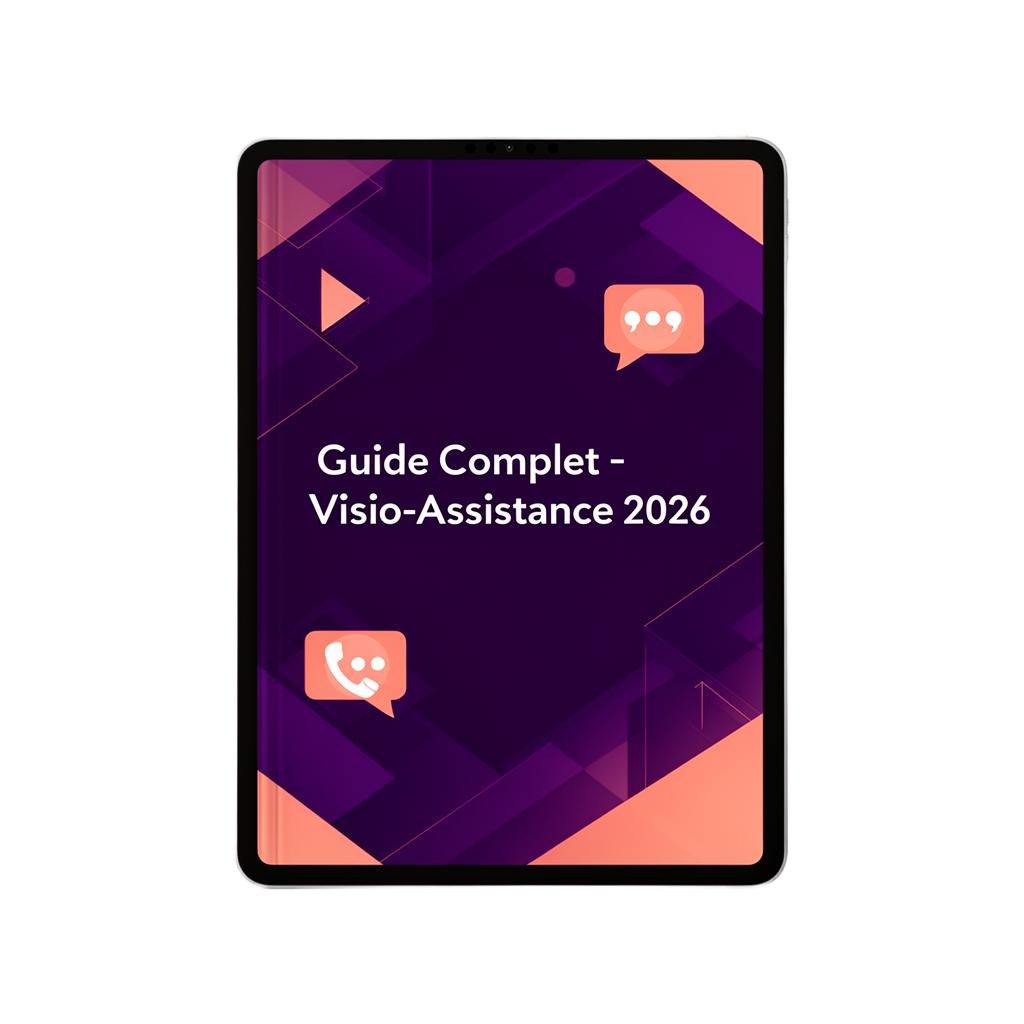 Mockup du Guide Visio-Assistance 2026